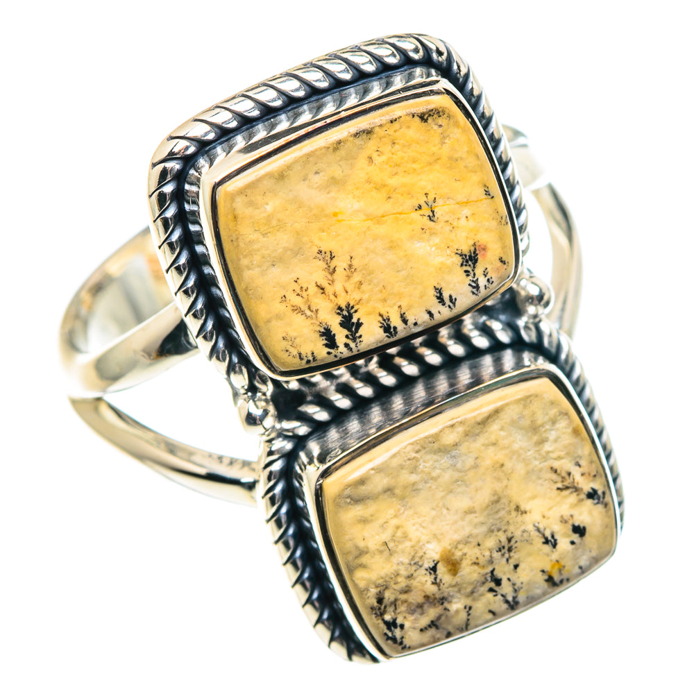 Germany Psilomelane Dendrite Rings handcrafted by Anasilvercos - RING91847 - Photo 2