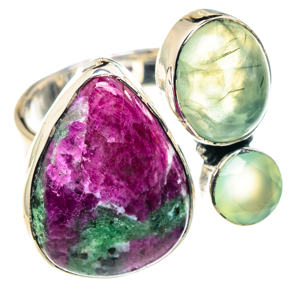 Ruby Zoisite Rings handcrafted by Anasilvercos - RING91858