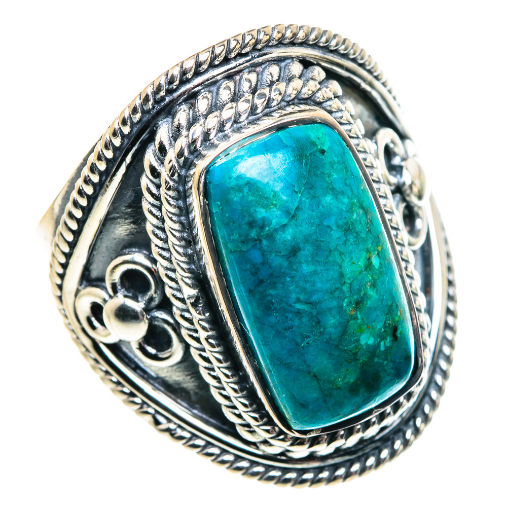 Chrysocolla Rings handcrafted by Anasilvercos - RING91862