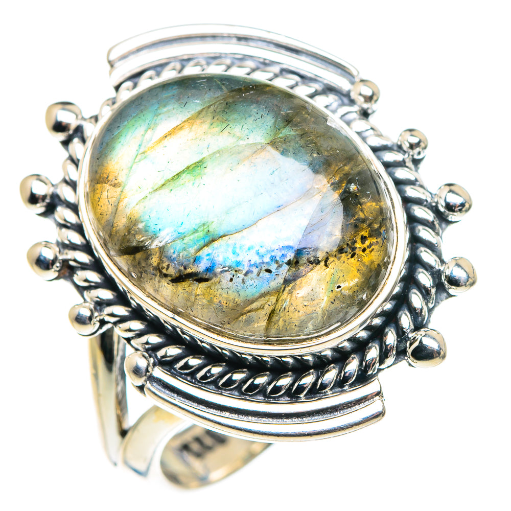 Labradorite Rings handcrafted by Anasilvercos - RING91865