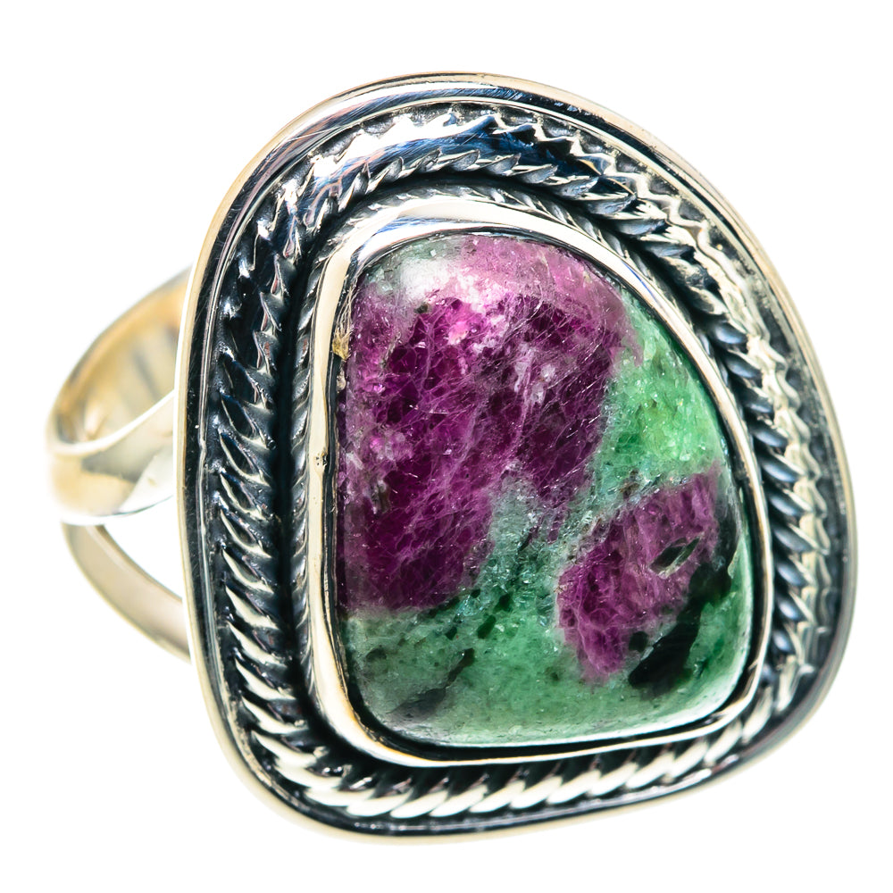 Ruby Zoisite Rings handcrafted by Anasilvercos - RING91884