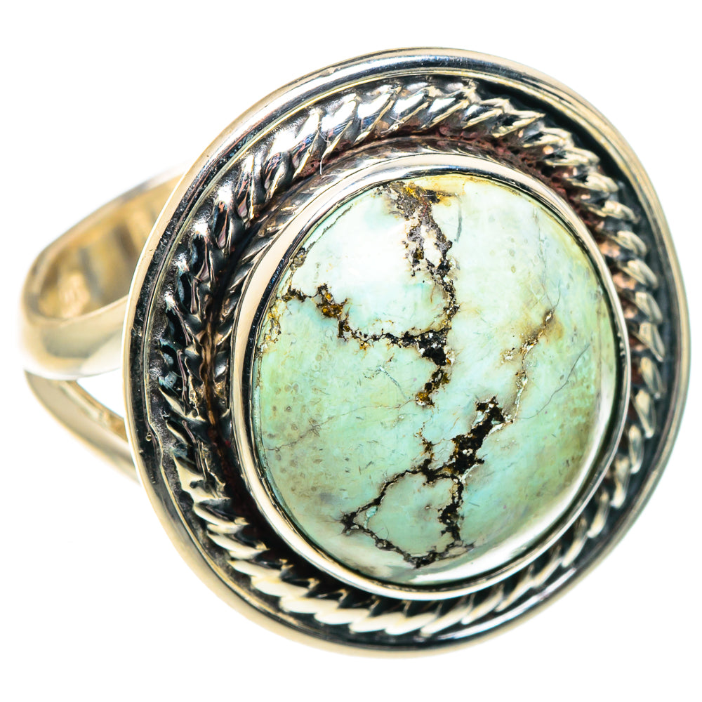 Tibetan Turquoise Rings handcrafted by Anasilvercos - RING91890