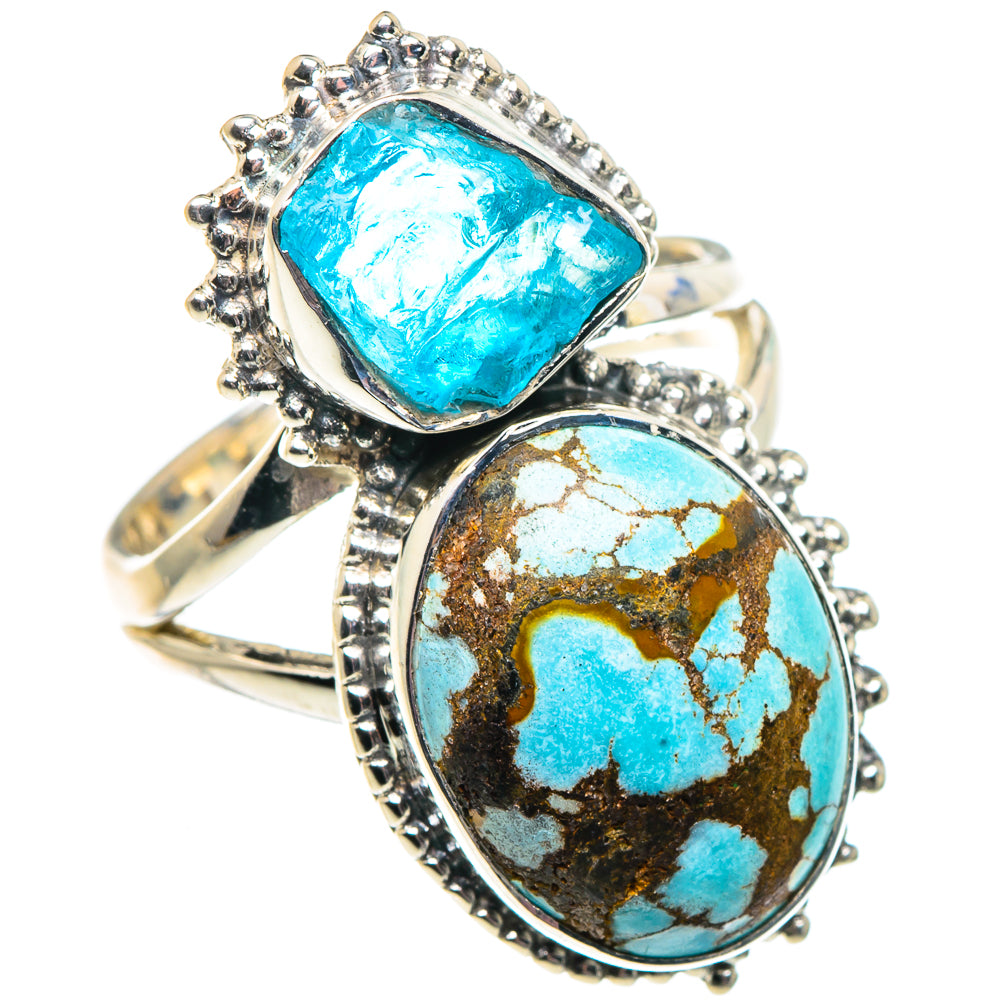 Tibetan Turquoise Rings handcrafted by Anasilvercos - RING91891