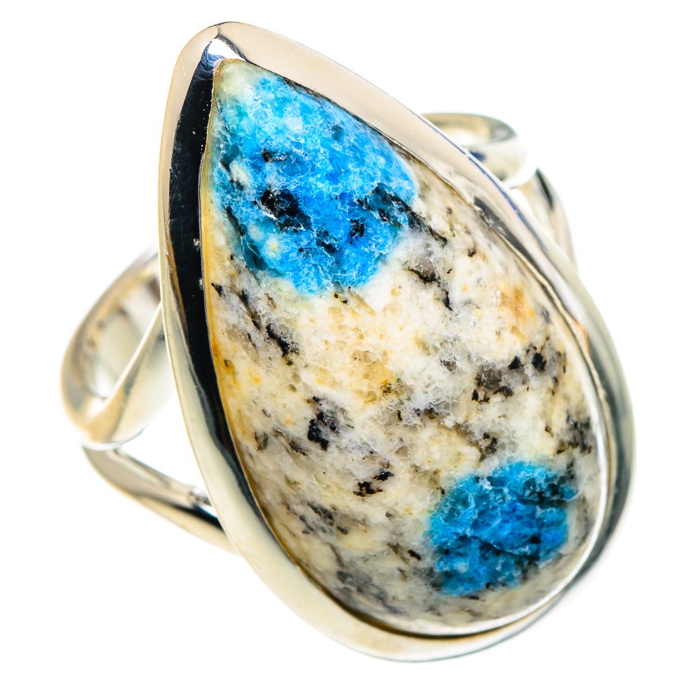 K2 Blue Azurite Rings handcrafted by Anasilvercos - RING91892 - Photo 2