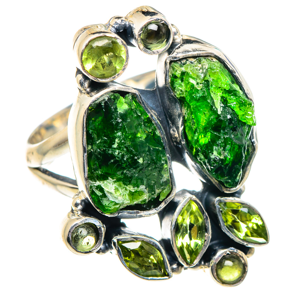 Chrome Diopside Rings handcrafted by Anasilvercos - RING91894