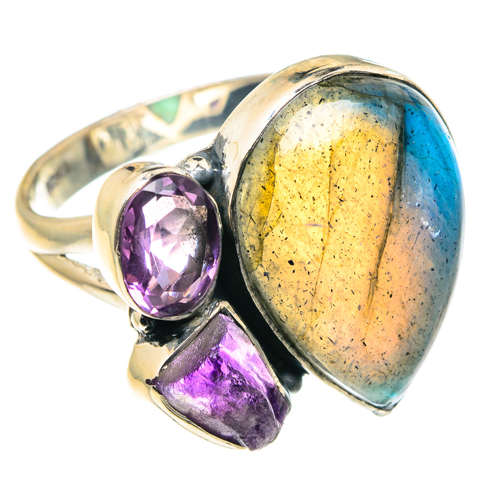 Labradorite Rings handcrafted by Anasilvercos - RING91914