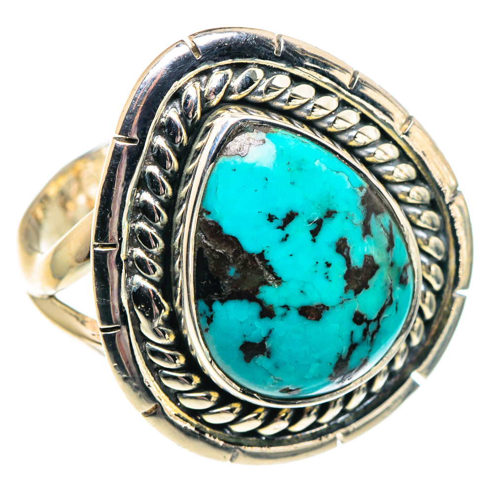 Tibetan Turquoise Rings handcrafted by Anasilvercos - RING91916