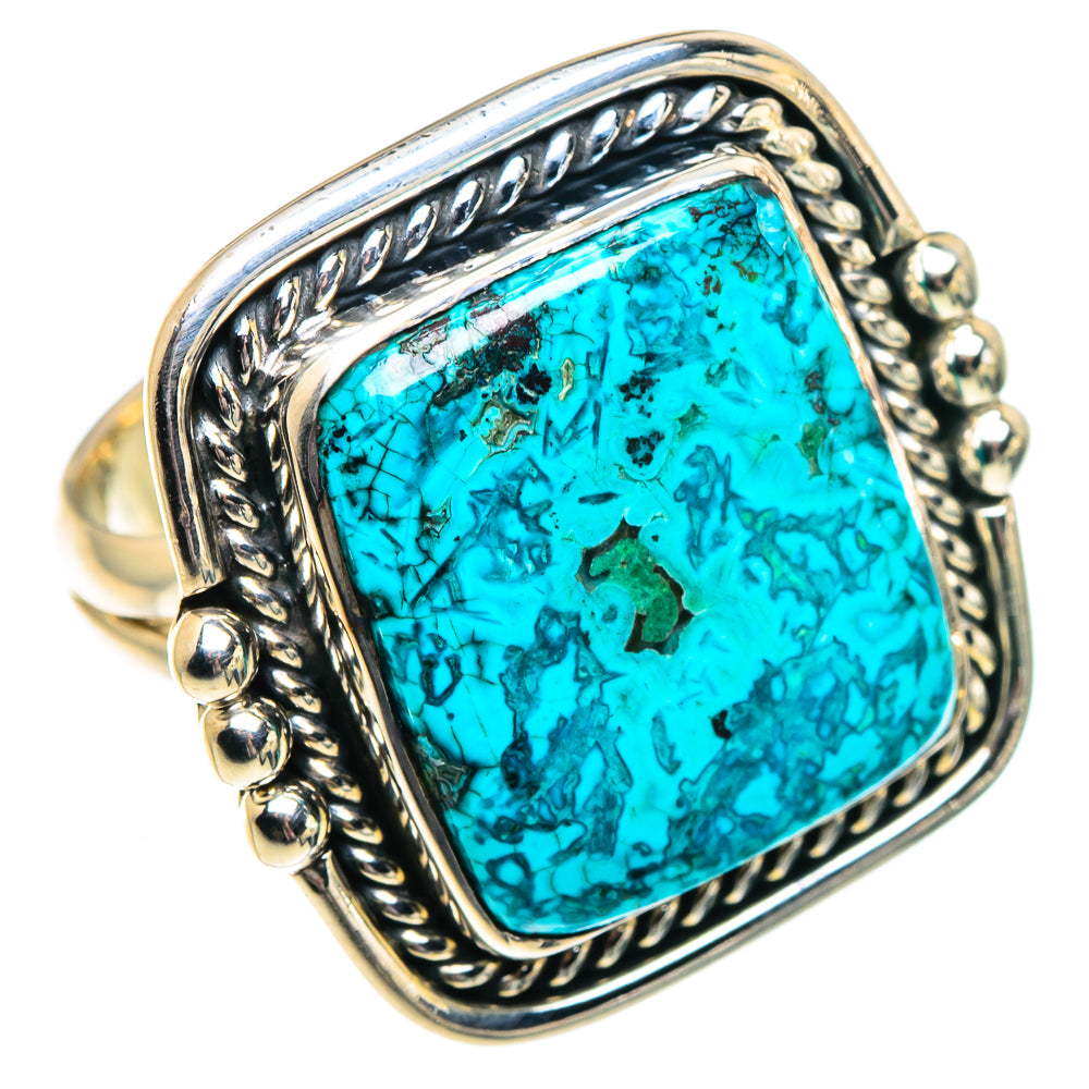 Chrysocolla Rings handcrafted by Anasilvercos - RING91919