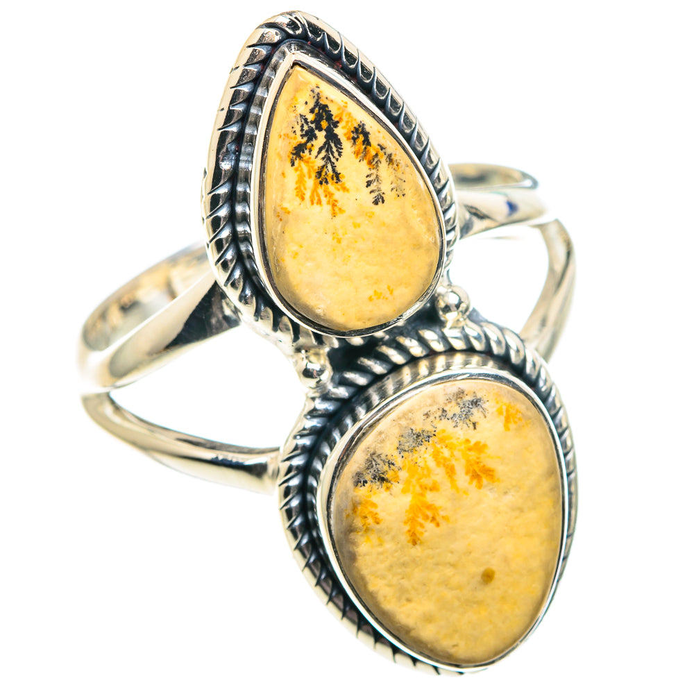 Germany Psilomelane Dendrite Rings handcrafted by Anasilvercos - RING91923