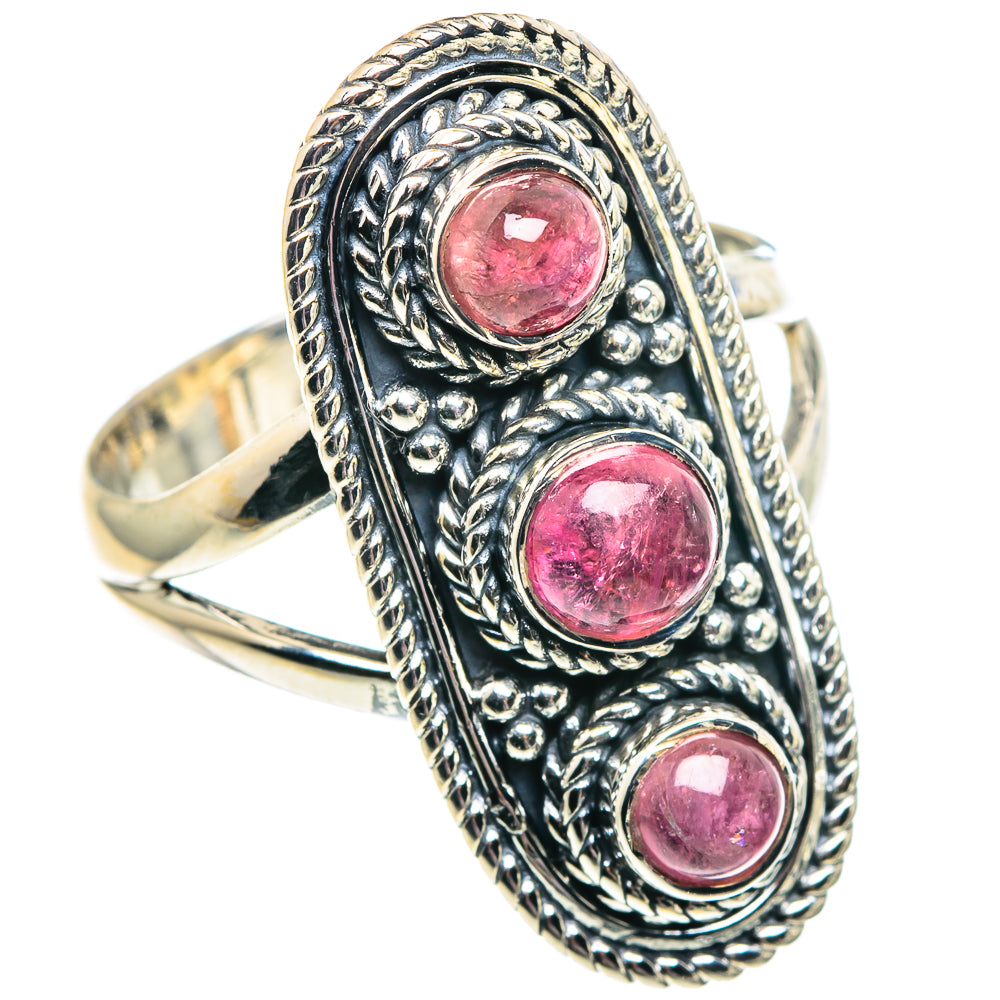 Pink Tourmaline Rings handcrafted by Anasilvercos - RING91925