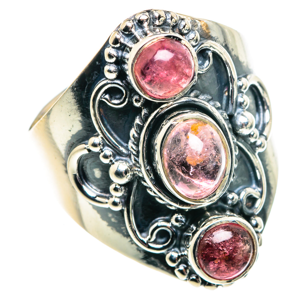 Pink Tourmaline Rings handcrafted by Anasilvercos - RING91927