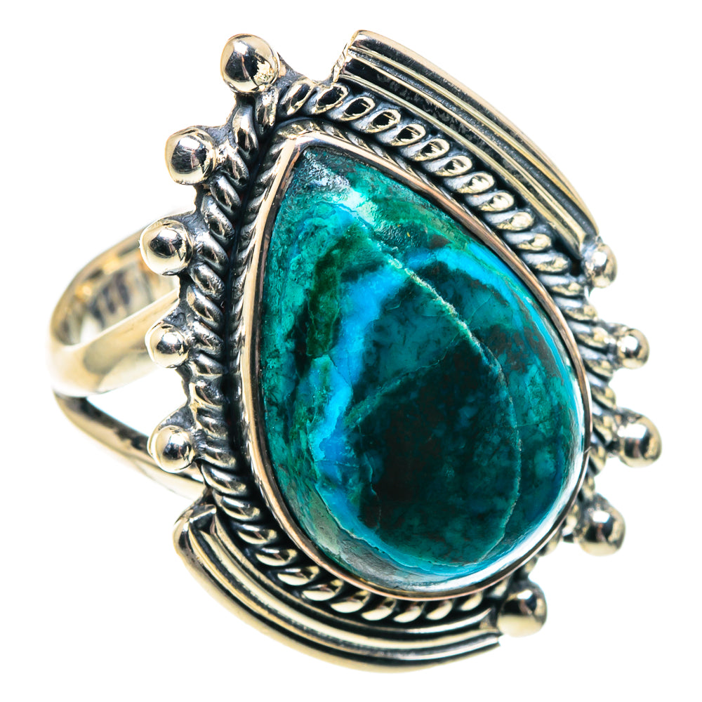 Chrysocolla Rings handcrafted by Anasilvercos - RING91932