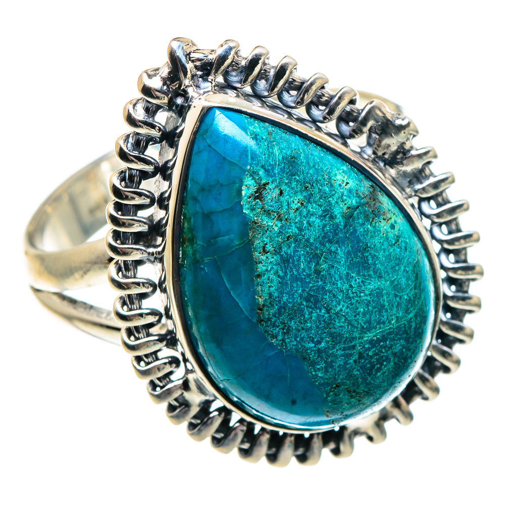 Chrysocolla Rings handcrafted by Anasilvercos - RING91935