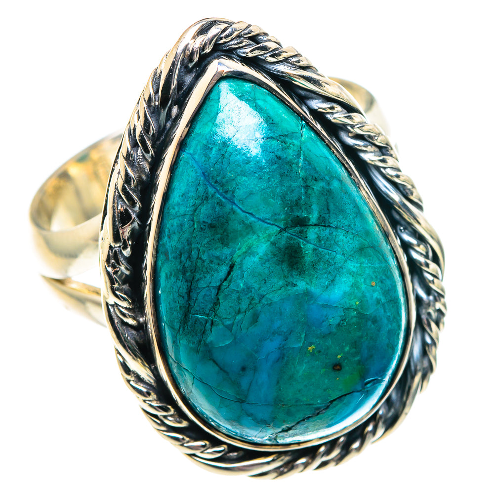 Chrysocolla Rings handcrafted by Anasilvercos - RING91940