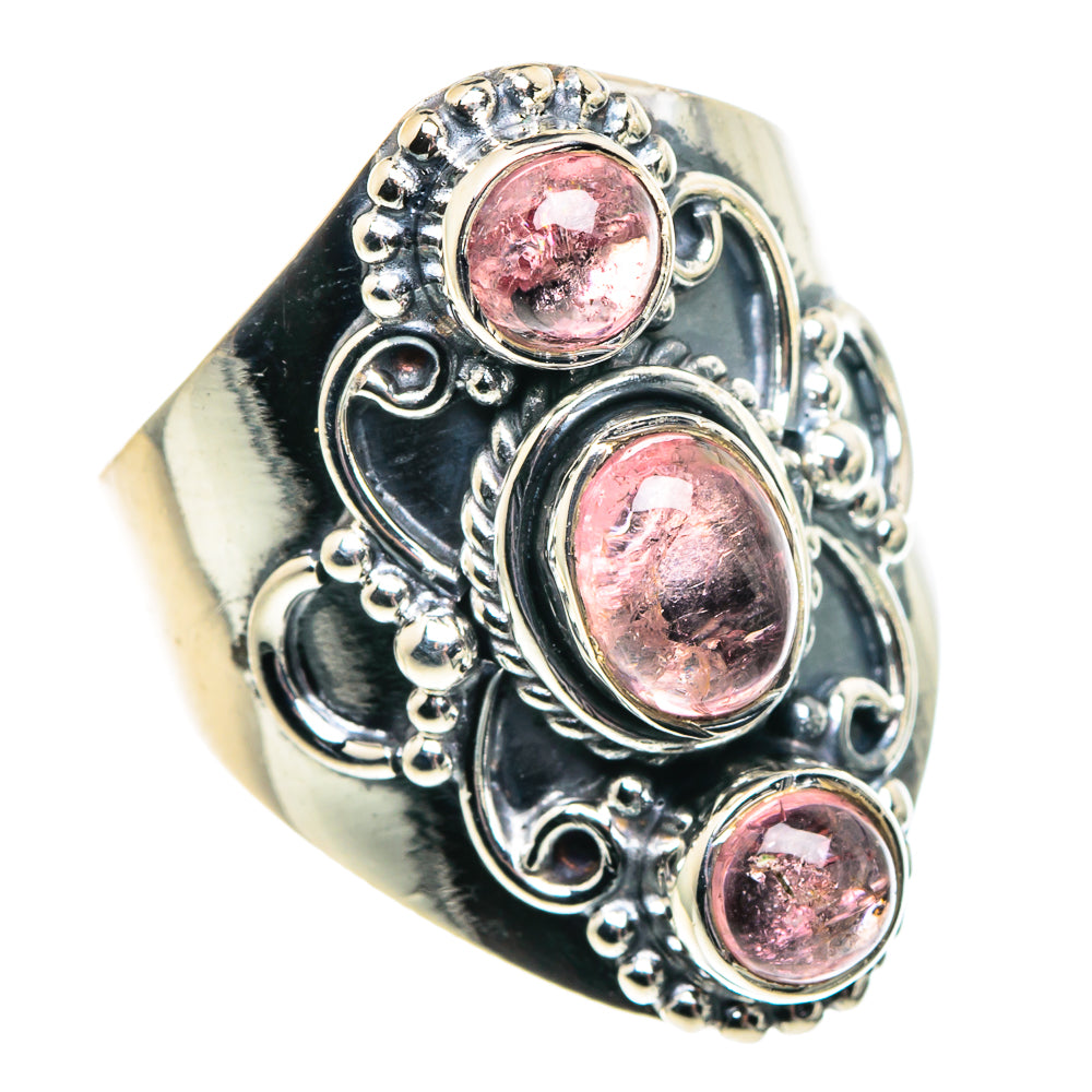 Pink Tourmaline Rings handcrafted by Anasilvercos - RING91949