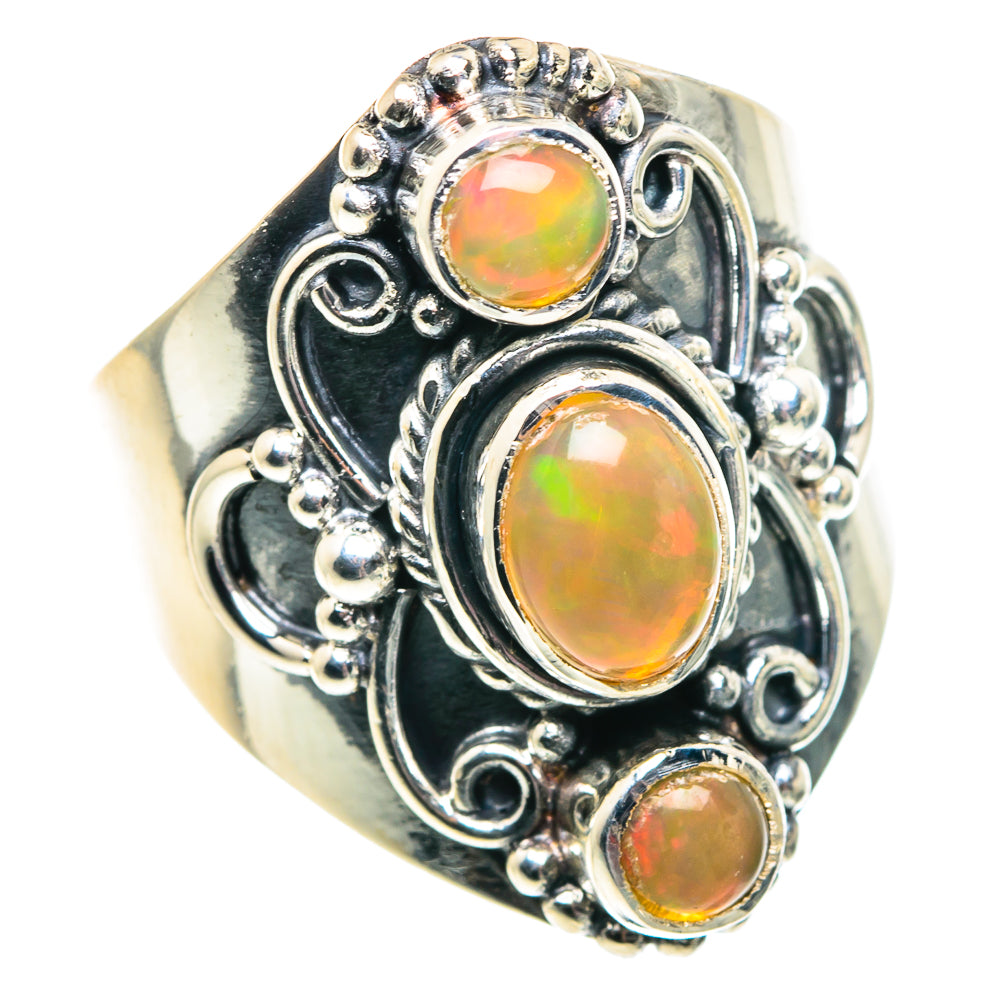 Ethiopian Opal Rings handcrafted by Anasilvercos - RING91956