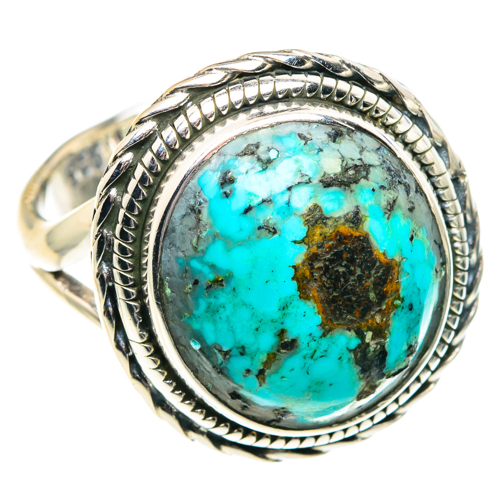 Tibetan Turquoise Rings handcrafted by Anasilvercos - RING91961