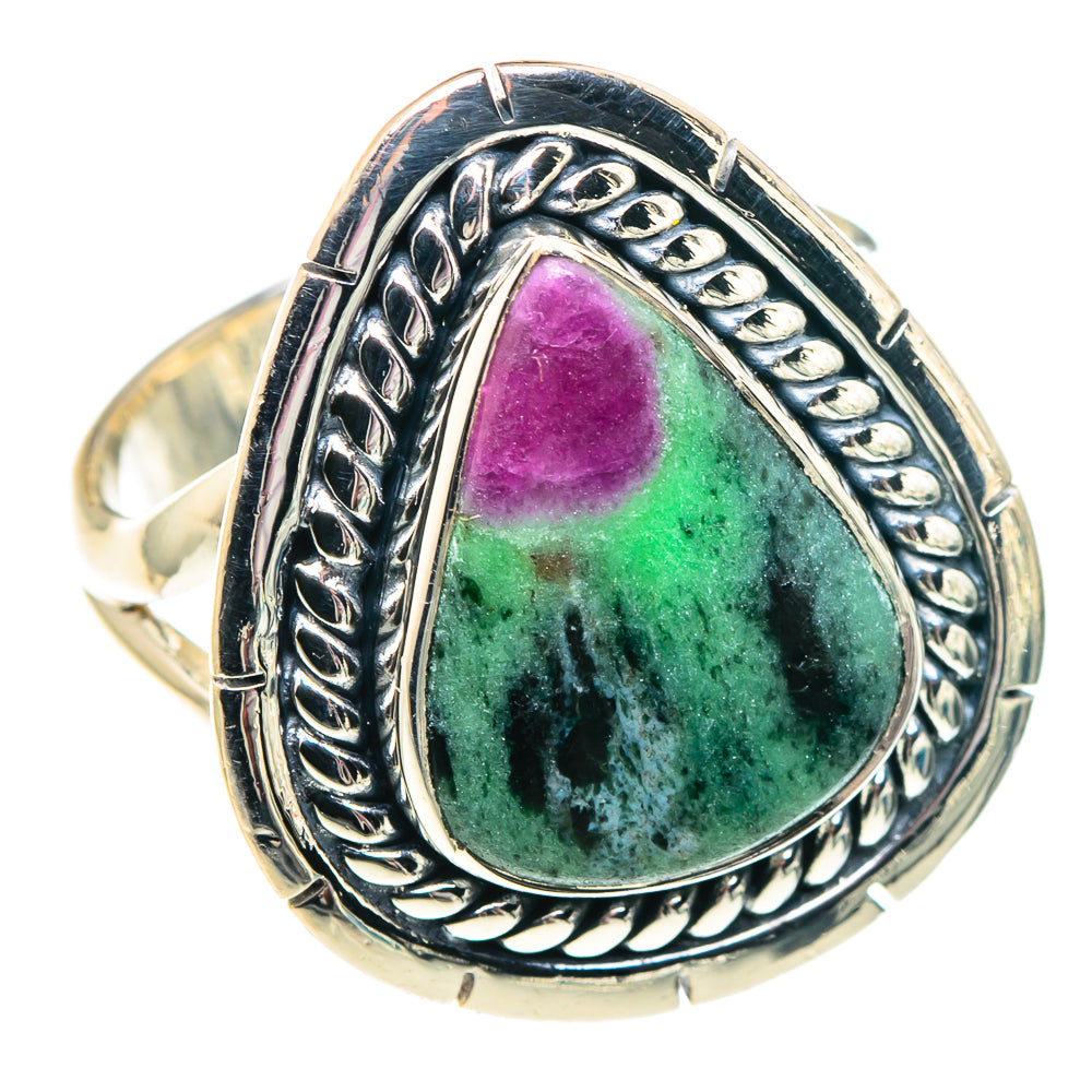 Ruby Zoisite Rings handcrafted by Anasilvercos - RING91965
