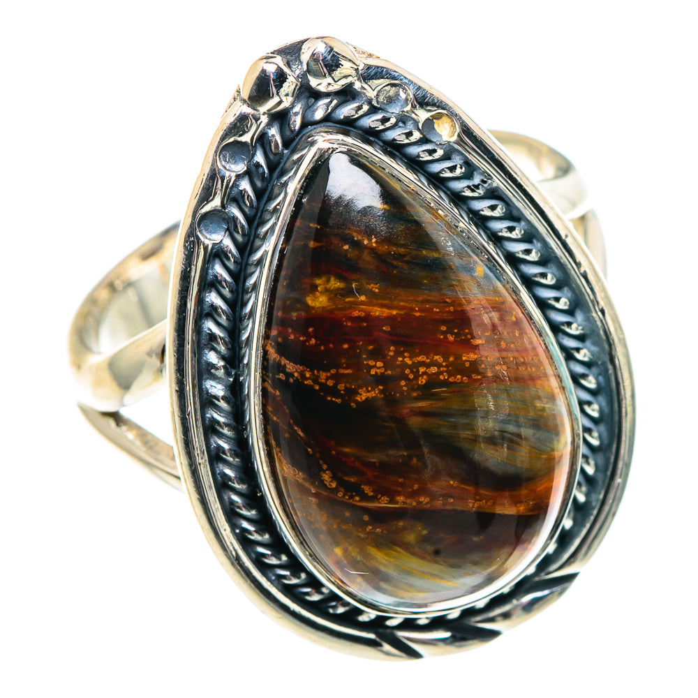 Golden Pietersite Rings handcrafted by Anasilvercos - RING91968
