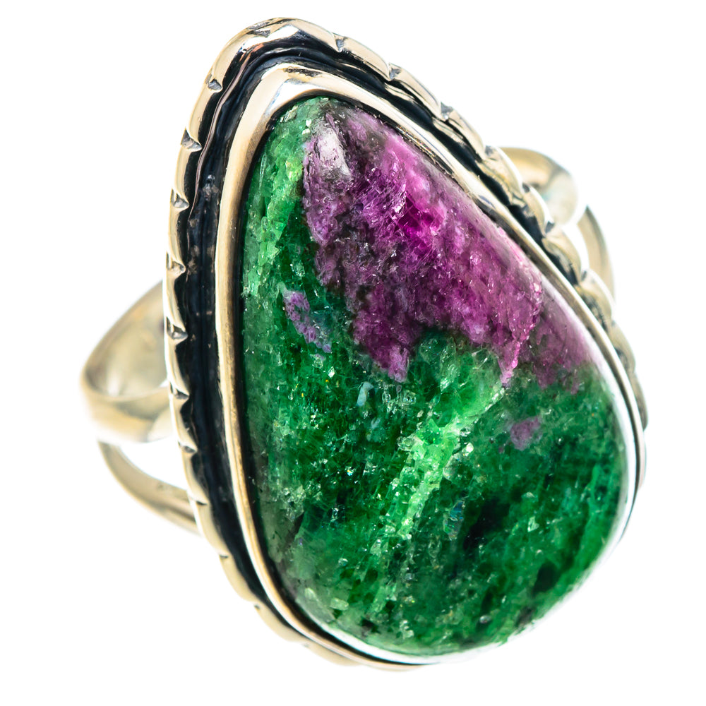 Ruby Zoisite Rings handcrafted by Anasilvercos - RING91981