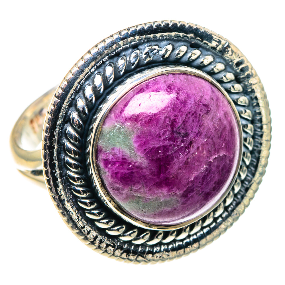 Ruby Fuchsite Rings handcrafted by Anasilvercos - RING91991