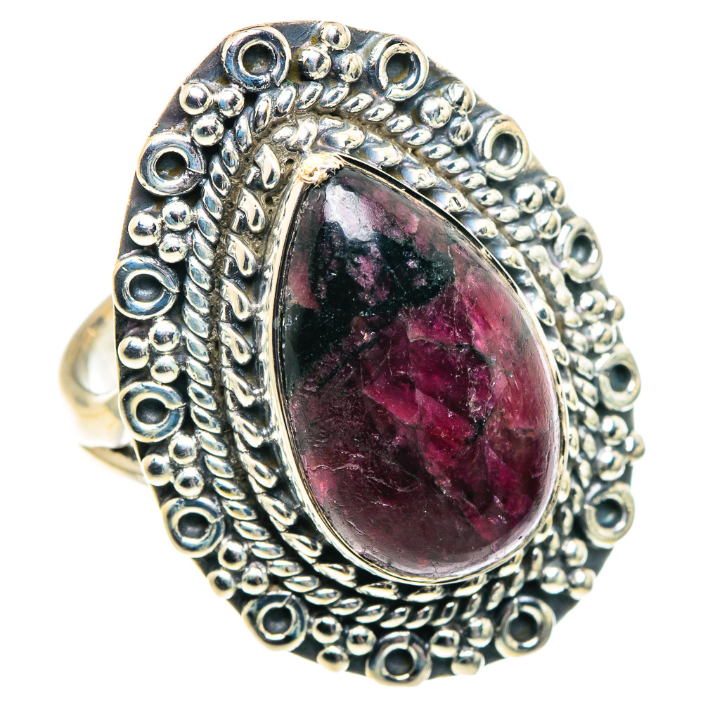 Russian Eudialyte Rings handcrafted by Anasilvercos - RING91993