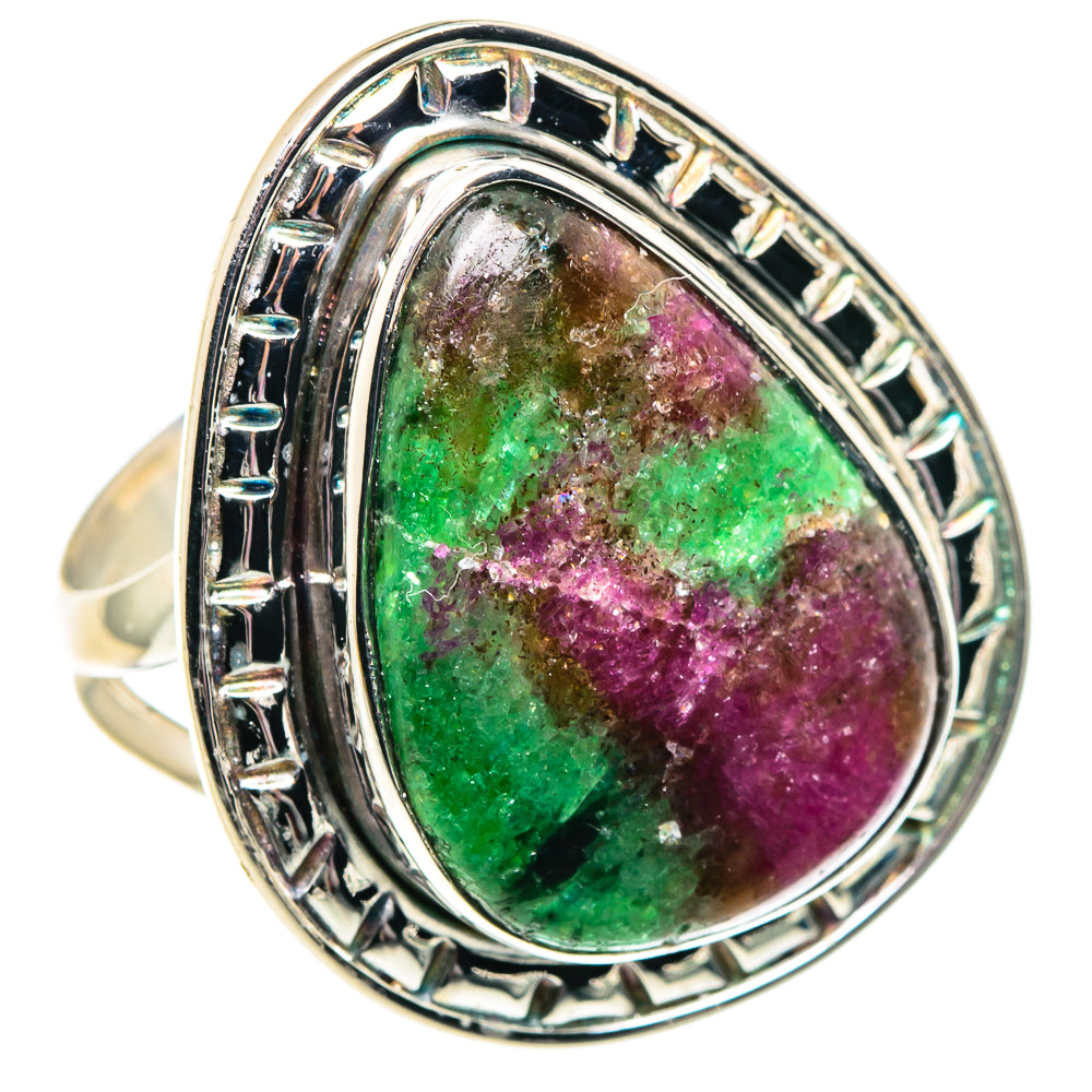 Ruby Zoisite Rings handcrafted by Anasilvercos - RING92005 - Photo 2