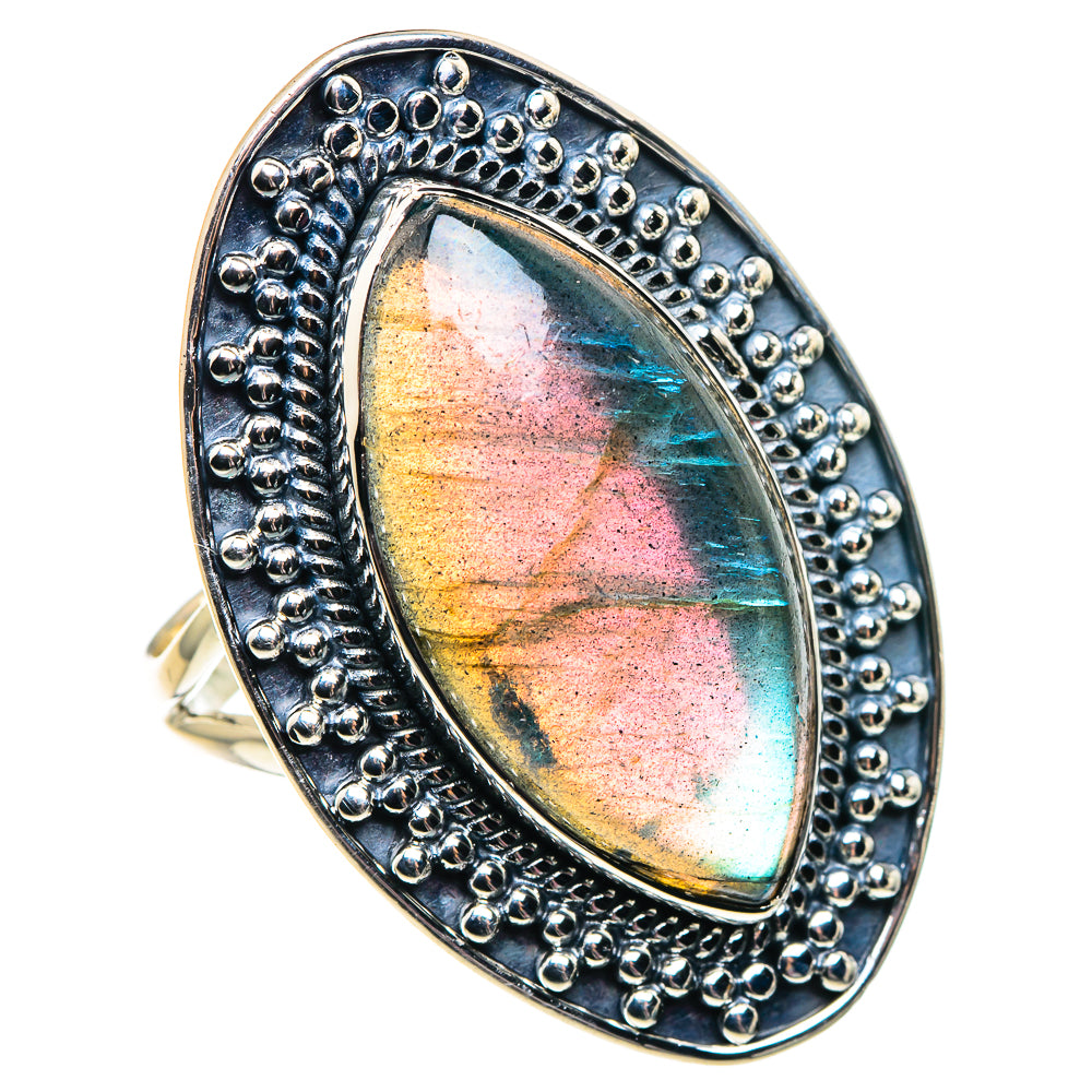 Labradorite Rings handcrafted by Anasilvercos - RING92008