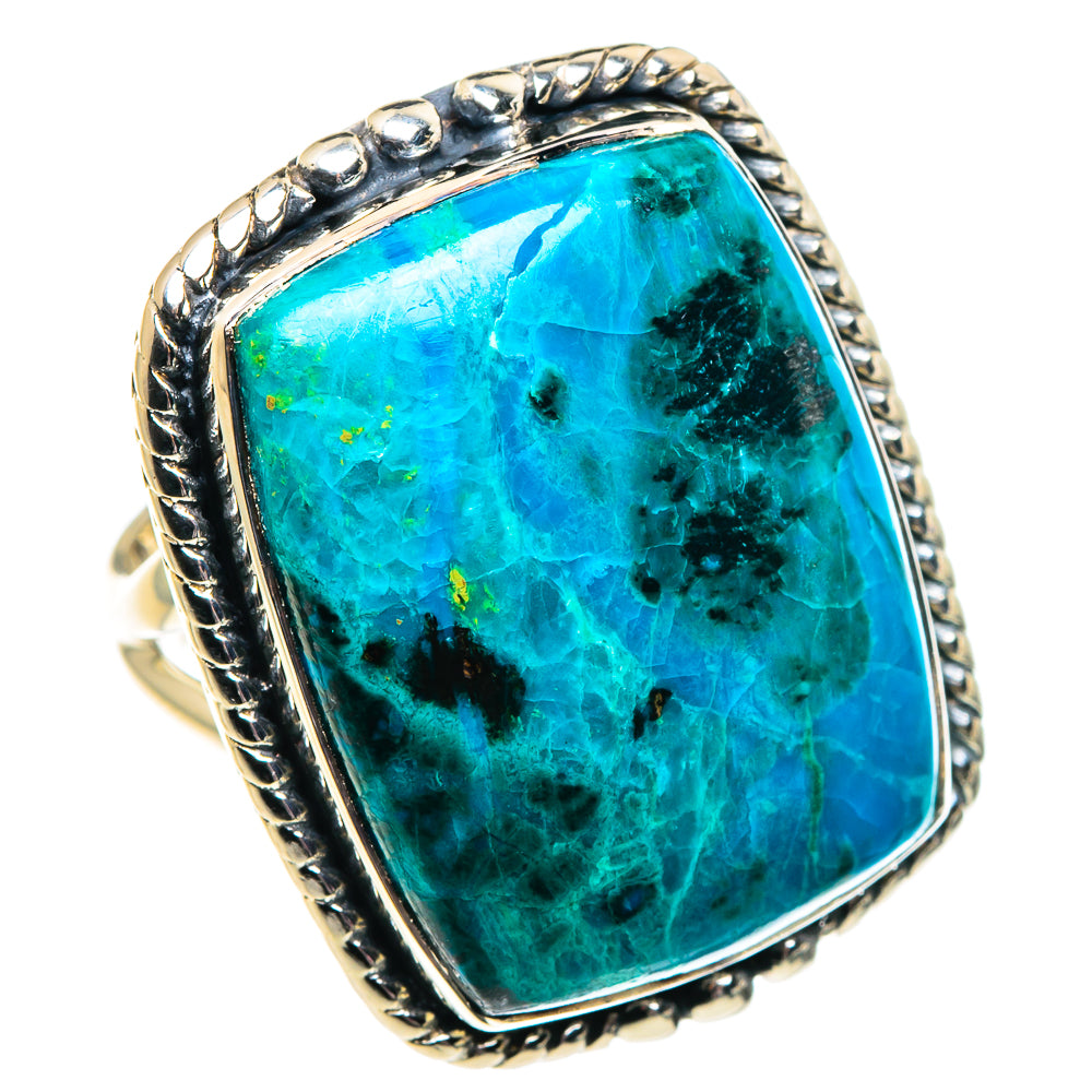 Chrysocolla Rings handcrafted by Anasilvercos - RING92011
