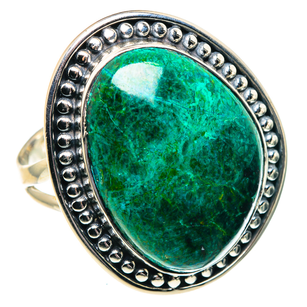 Chrysocolla Rings handcrafted by Anasilvercos - RING92017
