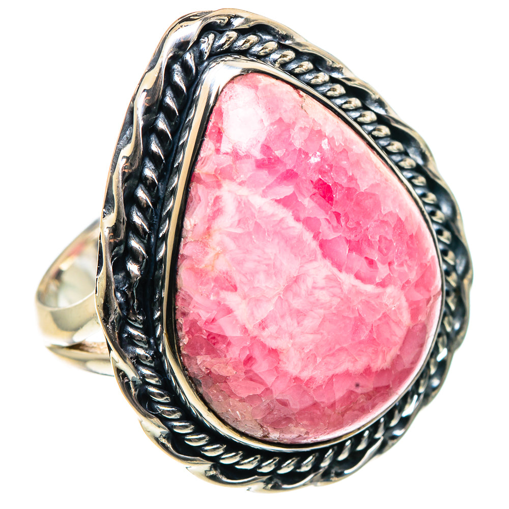 Rhodochrosite Rings handcrafted by Anasilvercos - RING92023