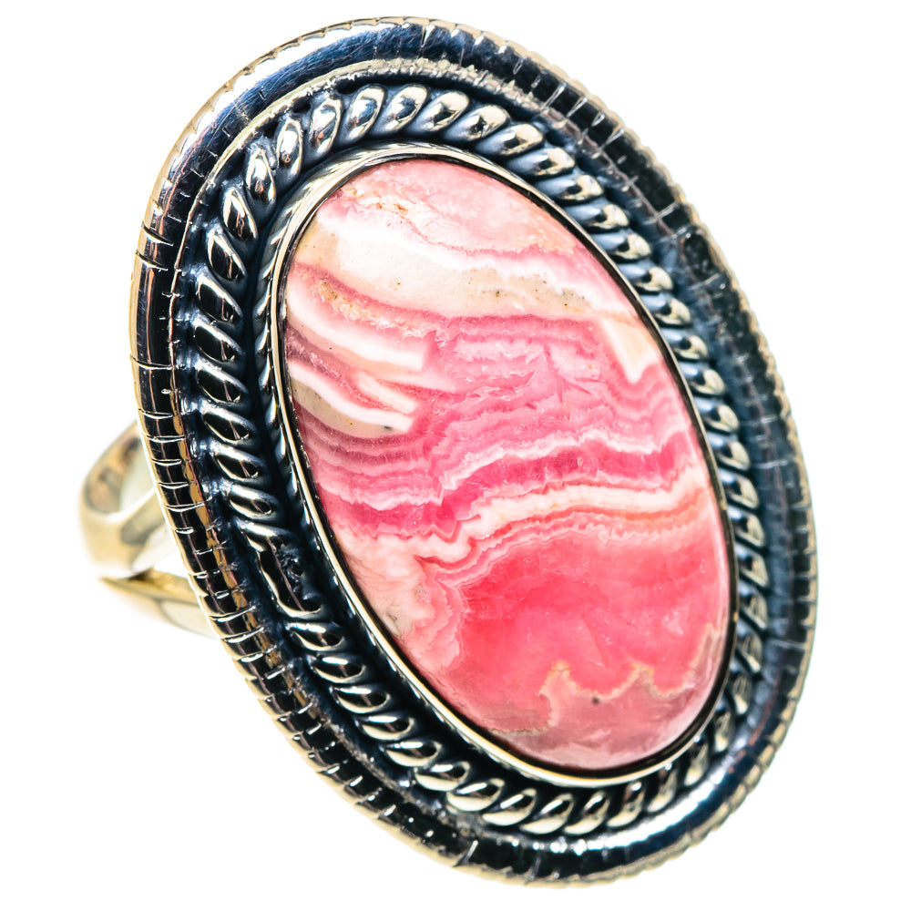 Rhodochrosite Rings handcrafted by Anasilvercos - RING92024