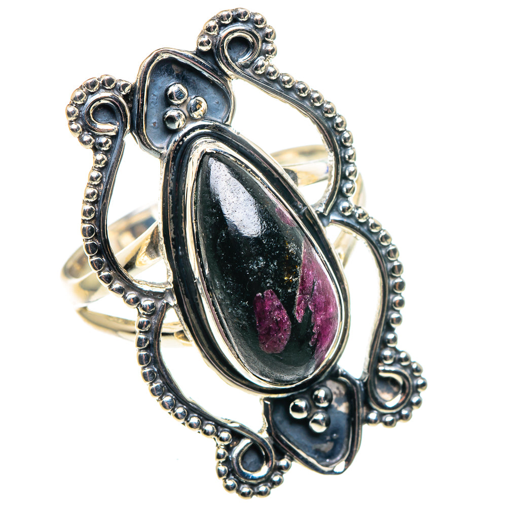 Russian Eudialyte Rings handcrafted by Anasilvercos - RING92026