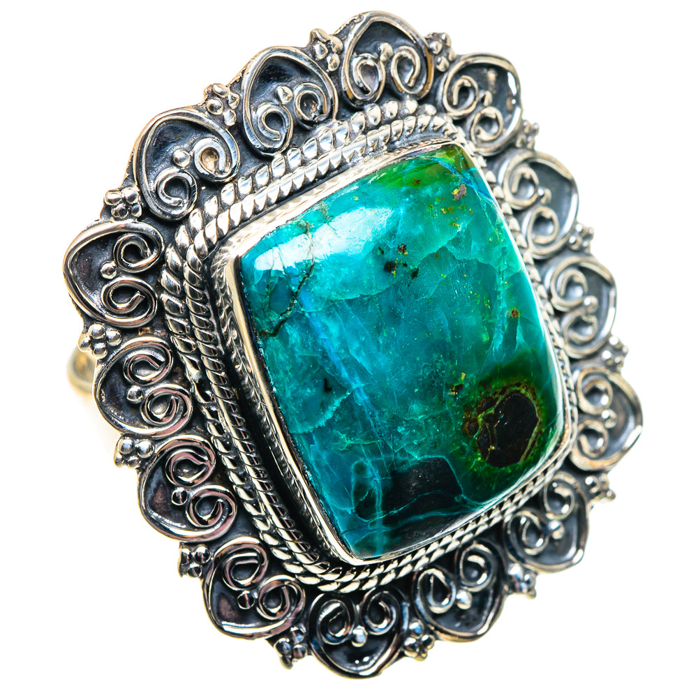 Chrysocolla Rings handcrafted by Anasilvercos - RING92042