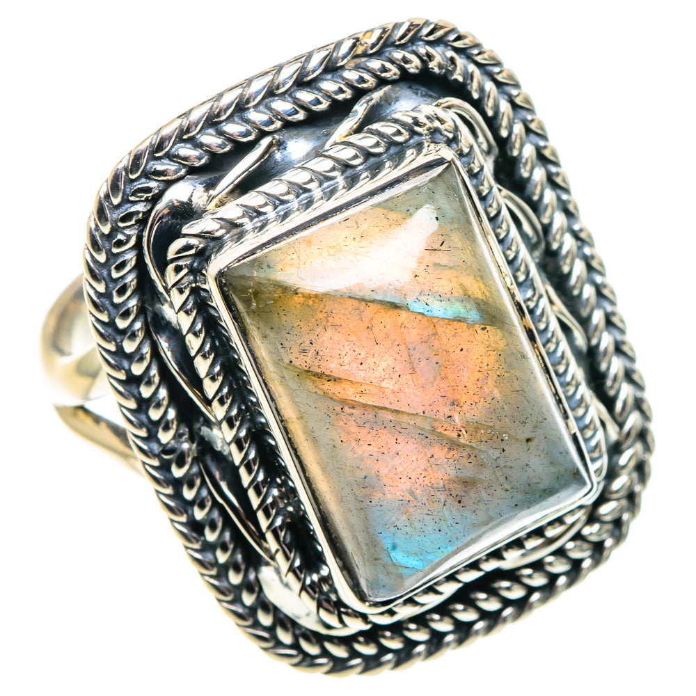 Labradorite Rings handcrafted by Anasilvercos - RING92046