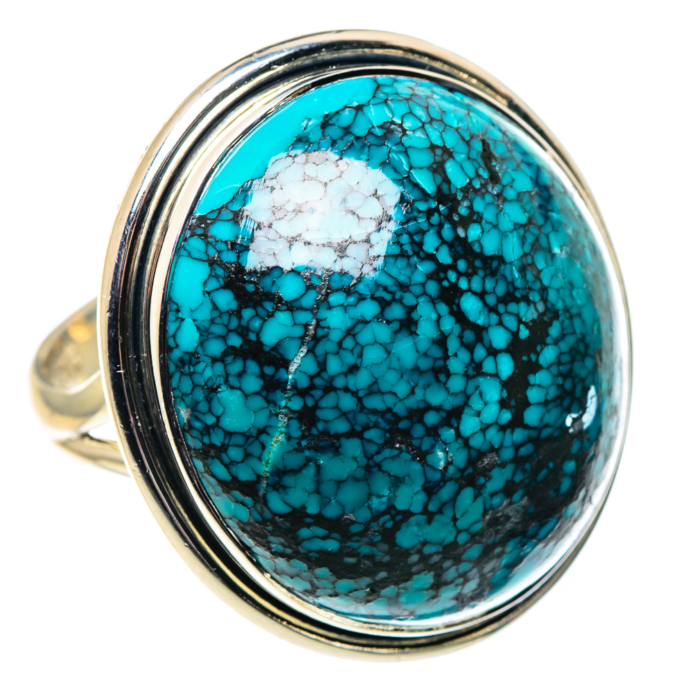 Tibetan Turquoise Rings handcrafted by Anasilvercos - RING92050