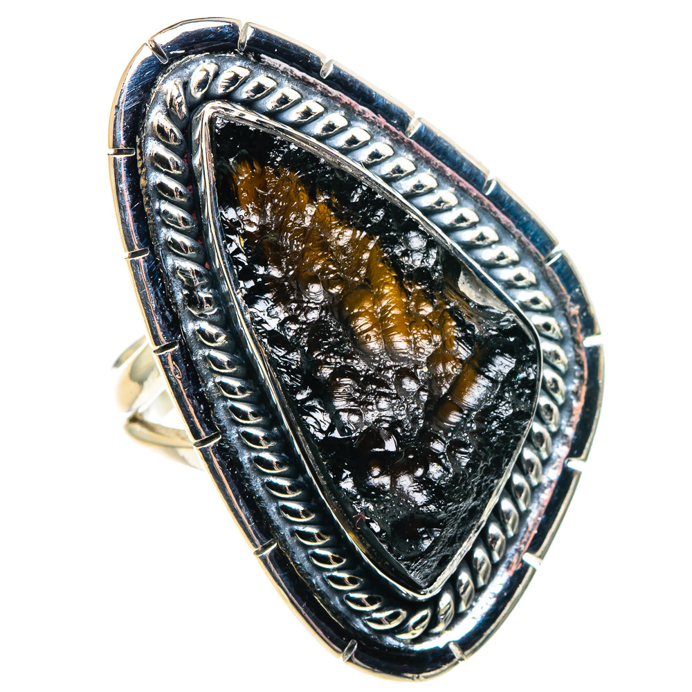 Tektite Rings handcrafted by Anasilvercos - RING92068