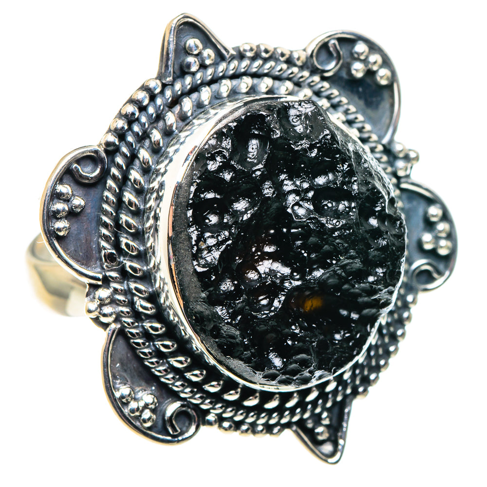 Tektite Rings handcrafted by Anasilvercos - RING92070 - Photo 2