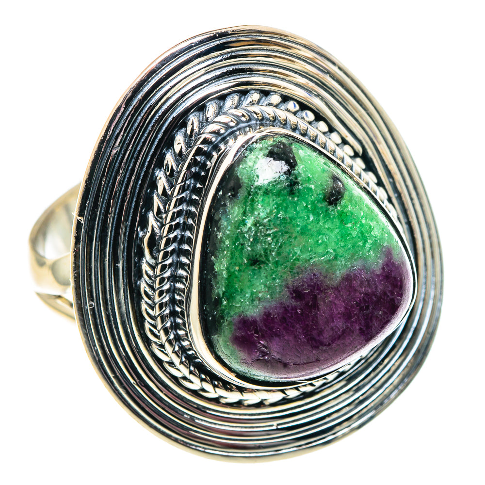 Ruby Zoisite Rings handcrafted by Anasilvercos - RING92072