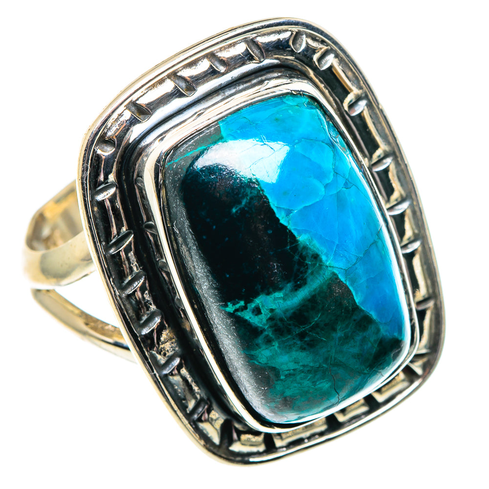 Chrysocolla Rings handcrafted by Anasilvercos - RING92074