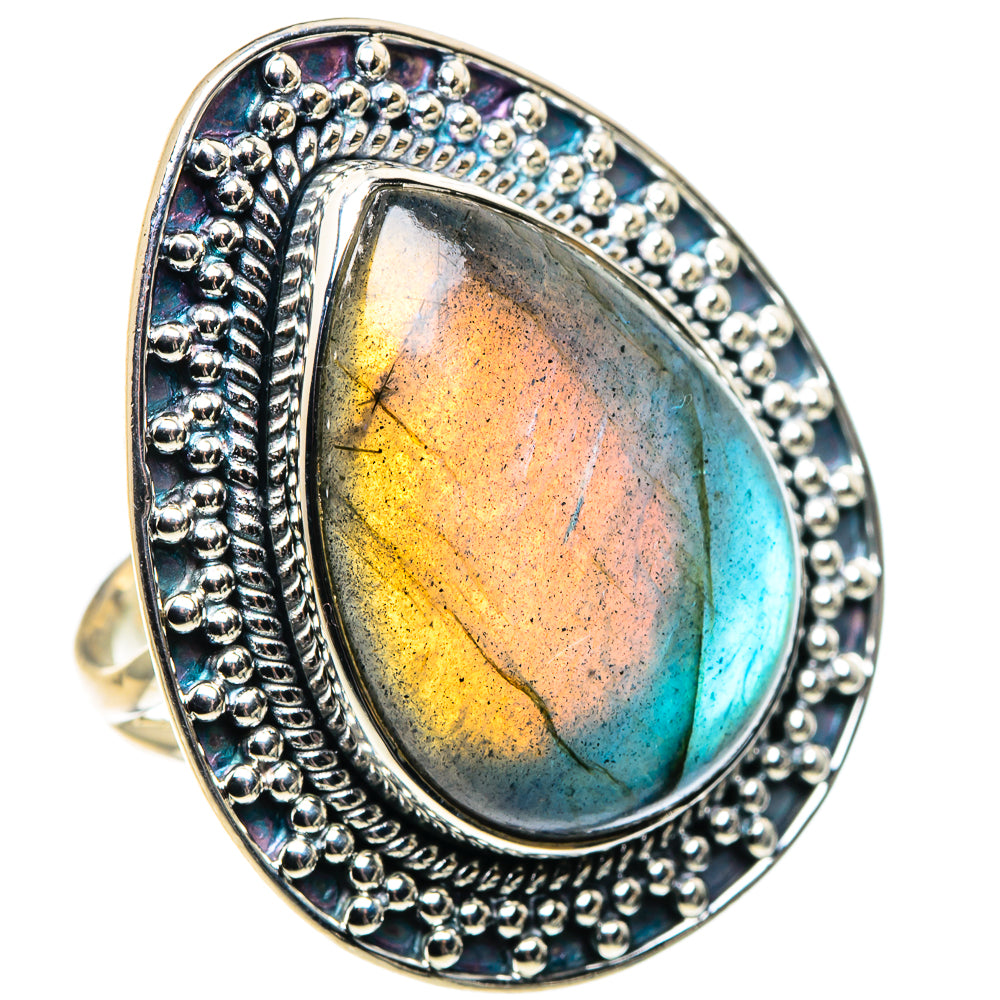Labradorite Rings handcrafted by Anasilvercos - RING92079