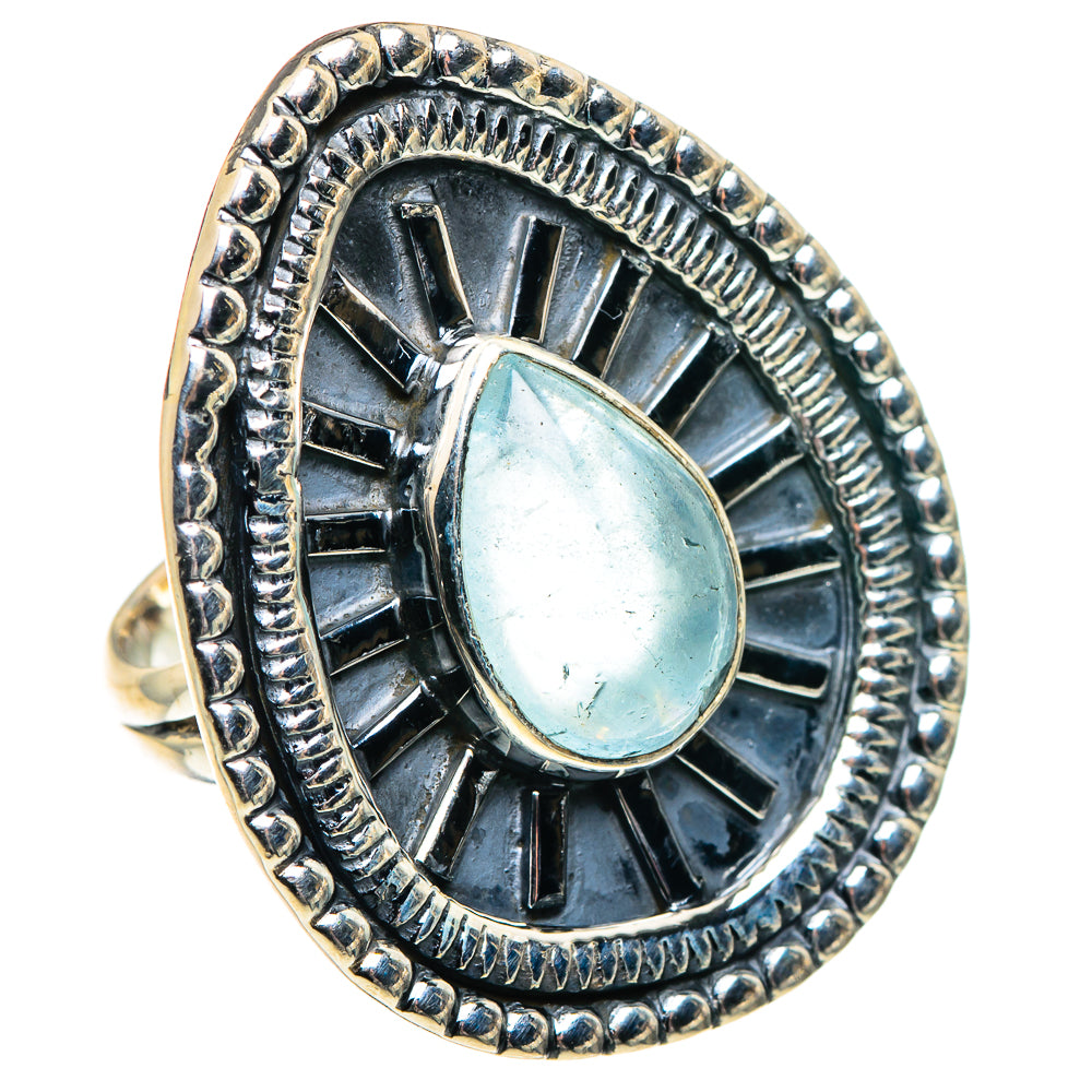 Aqua Chalcedony Rings handcrafted by Anasilvercos - RING92082 - Photo 2