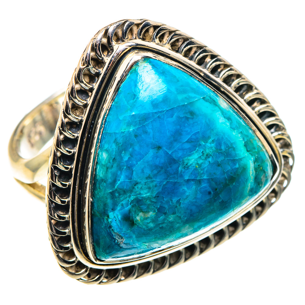 Chrysocolla Rings handcrafted by Anasilvercos - RING92083