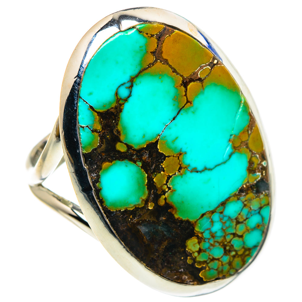 Tibetan Turquoise Rings handcrafted by Anasilvercos - RING92084