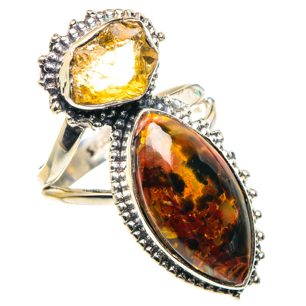 Golden Pietersite Rings handcrafted by Anasilvercos - RING92087