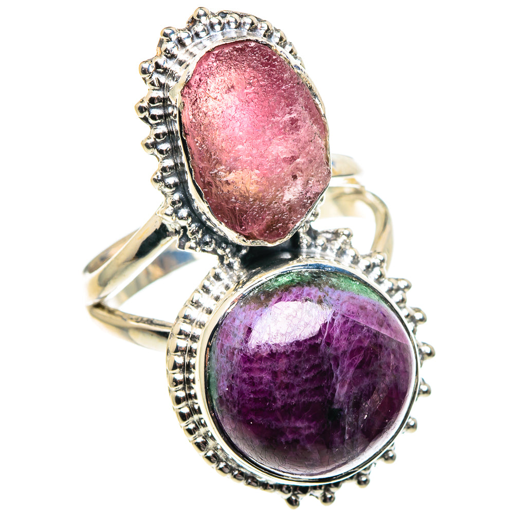 Ruby Fuchsite Rings handcrafted by Anasilvercos - RING92090