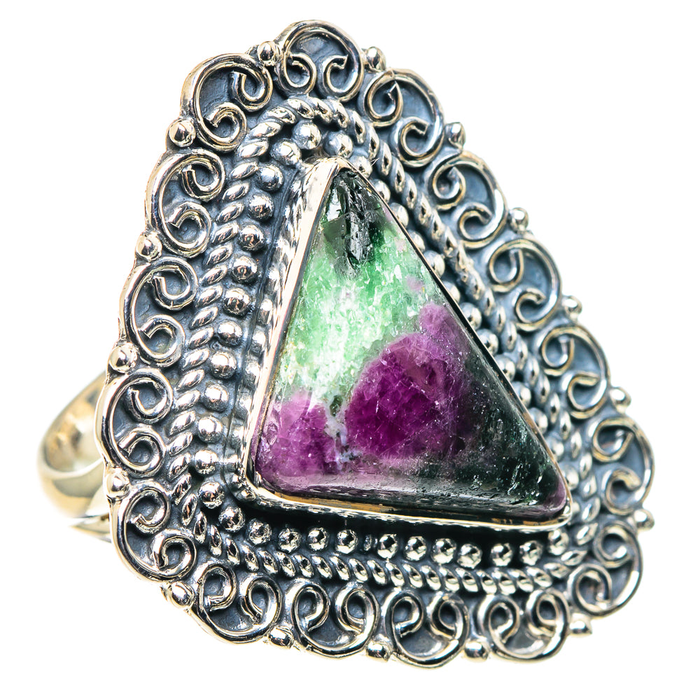 Ruby Zoisite Rings handcrafted by Anasilvercos - RING92096