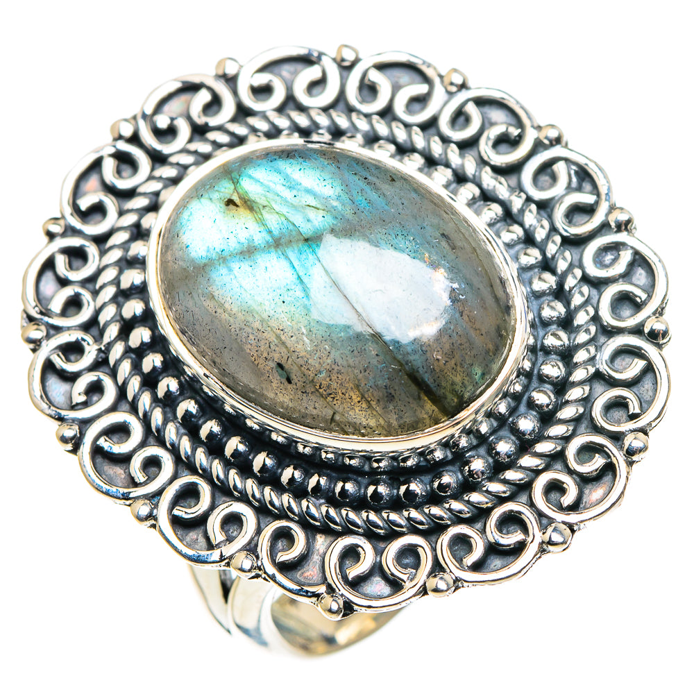 Labradorite Rings handcrafted by Anasilvercos - RING92097