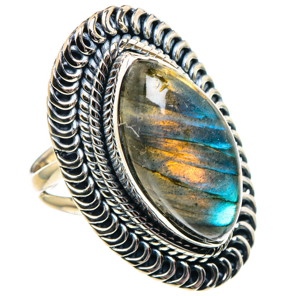 Labradorite Rings handcrafted by Anasilvercos - RING92099