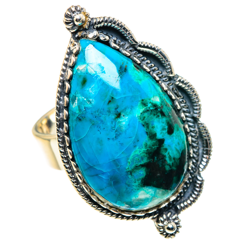 Chrysocolla Rings handcrafted by Anasilvercos - RING92101